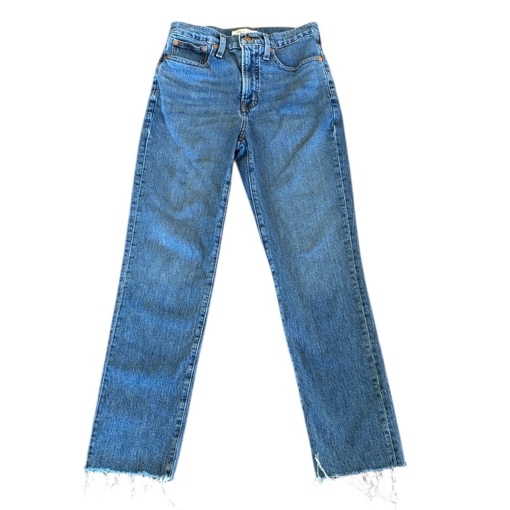 Madewell The Perfect Vintage High Rise Cropped Ankle‎ Frayed Hem Jean Size 25